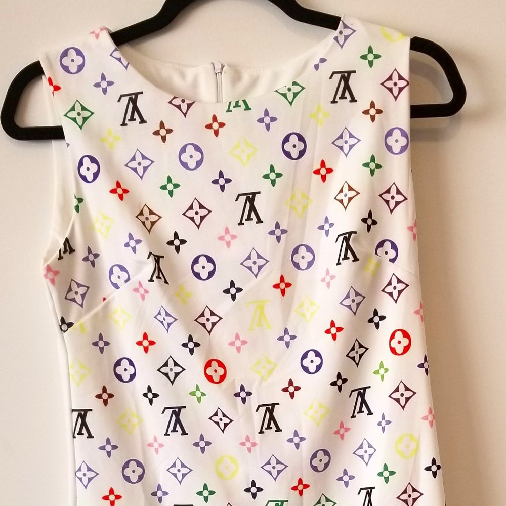 LV Symbols Shift Dress